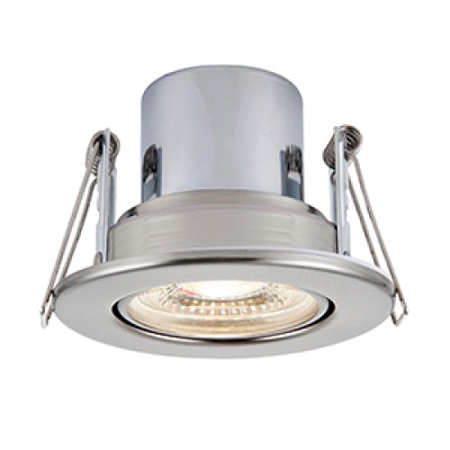 LED луна за вграждане SAXBY 78523 ShieldEco 800 TILT IP65 SATIN NICKEL 8,5W 4000K