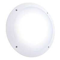 LED фасаден плафон с датчик за движение Saxby 78609 Seran Microwave Plain