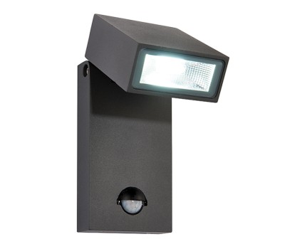 LED фасаден аплик с датчик за движение SAXBY 67686 MORTI PIR IP44 10W