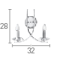 Аплик Searchlight 4162-2CC Ascona