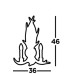  SEARCHLIGHT 6412-2BR STAG