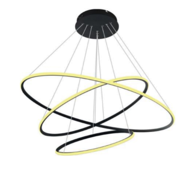 LED пeндел SLIM LIGHT DESIGN SLD/000024/3000/B CIRCLE OUTSIDE TRIPLE 125W 3000K BLACK