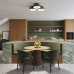 Ceiling lamp SOLLUX SL.1680 OMIQ OLIVE GREEN 4 x E27