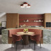 Ceiling lamp SOLLUX SL.1681 OMIQ RED OCHRE 4 x E27