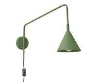 Wall lamp SOLLUX SL.1700 NOX OLIVE GREEN 1 x E14