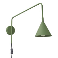 Wall lamp SOLLUX SL.1700 NOX OLIVE GREEN 1 x E14