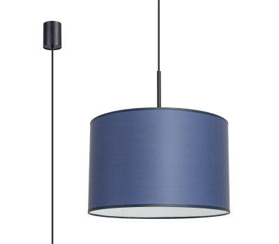 Pendant lamp SOLLUX SL.1851 NEVIA NAVY / BLACK 1 x E27