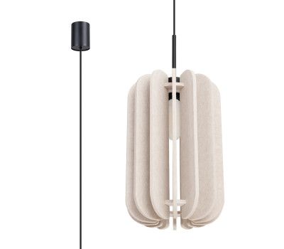 Pendant lamp SOLLUX SL.1857 MULA BEIGE / BLACK 1 x E27 Pendant lamp SOLLUX SL.1857 MULA BEIGE / BLACK 1 x E27