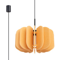 Pendant lamp SOLLUX SL.1861 MULA YELLOW / BLACK 1 x E27
