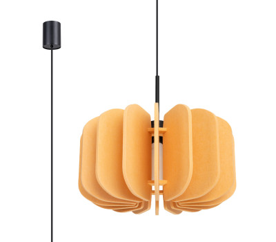 Pendant lamp SOLLUX SL.1861 MULA YELLOW / BLACK 1 x E27 Pendant lamp SOLLUX SL.1861 MULA YELLOW / BLACK 1 x E27