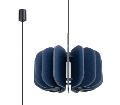 Pendant lamp SOLLUX SL.1862 MULA NAVY / BLACK 1 x E27 Pendant lamp SOLLUX SL.1862 MULA NAVY / BLACK 1 x E27