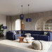 Floor lamp SOLLUX SL.1865 MULA NAVY / BLACK 1 x E27