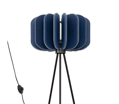 Floor lamp SOLLUX SL.1865 MULA NAVY / BLACK 1 x E27