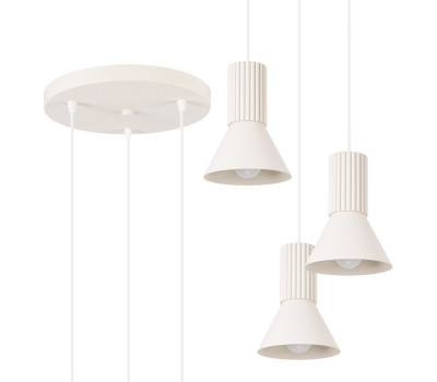 Pendant lamp SOLLUX SL.1871 ESTRIA BEIGE 3 x E14 Pendant lamp SOLLUX SL.1871 ESTRIA BEIGE 3 x E14