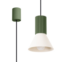 Pendant lamp SOLLUX SL.1872 ESTRIA BEIGE / OLIVE GREEN 1 x E14 Pendant lamp SOLLUX SL.1872 ESTRIA BEIGE / OLIVE GREEN 1 x E14