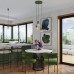 Pendant lamp SOLLUX SL.1873 ESTRIA BEIGE / OLIVE GREEN 3 x E14