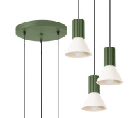 Pendant lamp SOLLUX SL.1873 ESTRIA BEIGE / OLIVE GREEN 3 x E14 Pendant lamp SOLLUX SL.1873 ESTRIA BEIGE / OLIVE GREEN 3 x E14