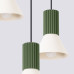 Pendant lamp SOLLUX SL.1873 ESTRIA BEIGE / OLIVE GREEN 3 x E14