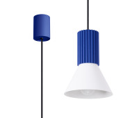 Pendant lamp SOLLUX SL.1874 ESTRIA WHITE / ULTRAMARINE 1 x E14 Pendant lamp SOLLUX SL.1874 ESTRIA WHITE / ULTRAMARINE 1 x E14