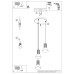 Pendant lamp SOLLUX SL.1875 ESTRIA 3P WHITE / ULTRAMARINE 3 x E14