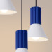 Pendant lamp SOLLUX SL.1875 ESTRIA 3P WHITE / ULTRAMARINE 3 x E14