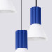 Pendant lamp SOLLUX SL.1875 ESTRIA 3P WHITE / ULTRAMARINE 3 x E14