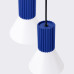 Pendant lamp SOLLUX SL.1875 ESTRIA 3P WHITE / ULTRAMARINE 3 x E14
