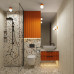 Wall lamp SOLLUX SL.1893 ZORI ORANGE 1 x G9 IP44 Wall lamp SOLLUX SL.1893 ZORI ORANGE 1 x G9 IP44