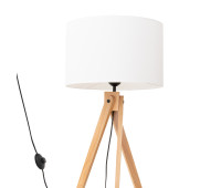 Лампион SOLLUX SL.1908 NATT WHITE / NATURAL WOOD 1 x E27