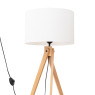 Лампион SOLLUX SL.1908 NATT WHITE / NATURAL WOOD 1 x E27