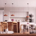 Pendant lamp SOLLUX SL.2062 GINA RED OCHRE 1 x E27
