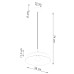 Pendant lamp SOLLUX SL.2063 GINA BURGUNDY 1 x E27