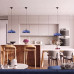 Pendant lamp SOLLUX SL.2064 GINA ULTRAMARINE 1 x E27