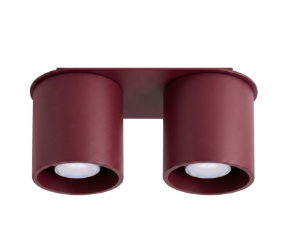 Ceiling lamp SOLLUX SL.2097 ORBIS BURGUNDY 2 x GU10