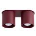 Ceiling lamp SOLLUX SL.2097 ORBIS BURGUNDY 2 x GU10