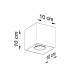 Ceiling lamp SOLLUX SL.2109 QUAD RED OCHRE 1 x GU10 Ceiling lamp SOLLUX SL.2109 QUAD RED OCHRE 1 x GU10