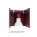 Луна за външен монтаж SOLLUX SL.2111 QUAD BURGUNDY 1 x GU10