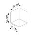 Аплик SOLLUX SL.2112 QUAD BURGUNDY 1 x G9