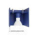 Wall lamp SOLLUX SL.2114 QUAD BLUE 1 x G9