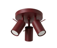 Spot lamp SOLLUX SL.2162 RING BURGUNDY 3 x GU10