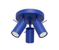 Spot lamp SOLLUX SL.2168 RING 3P ULTRAMARINE 3 x GU10