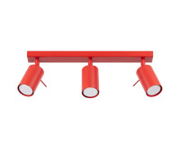Spot lamp SOLLUX SL.2191 RING RED 3 x GU10