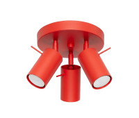 Spot lamp SOLLUX SL.2192 RING RED 3 x GU10