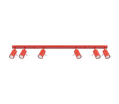 Spot lamp SOLLUX SL.2194 RING RED 6 x GU10