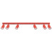 Spot lamp SOLLUX SL.2194 RING RED 6 x GU10