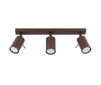 Spot lamp SOLLUX SL.2197 RING BROWN 3 x GU10