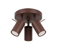 Spot lamp SOLLUX SL.2198 RING BROWN 3 x GU10