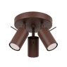 Spot lamp SOLLUX SL.2198 RING BROWN 3 x GU10