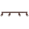 Spot lamp SOLLUX SL.2199 RING BROWN 4 x GU10