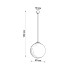 Pendant lamp SOLLUX SL.2209 UGO 40 WHITE 1 x E27 Pendant lamp SOLLUX SL.2209 UGO 40 WHITE 1 x E27